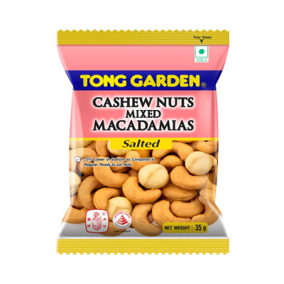 Tong Garden Salted Cashew Nuts Mixed Macadamias 35g