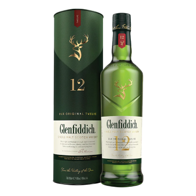 Glenfiddich 12年 シングルモルトウイスキー　2本 Glenfiddich 12yrs 70cl (without box) – Alcohol Express