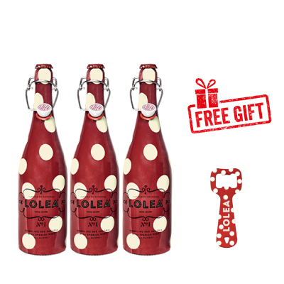 Lolea No.1 Sparkling Red Sangria 750ml (bundle of 3) + FOC opener