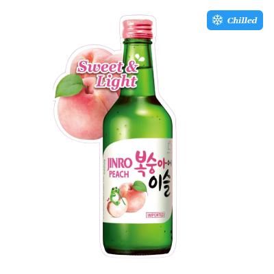 Chamisul Jinro Peach Soju  360ml